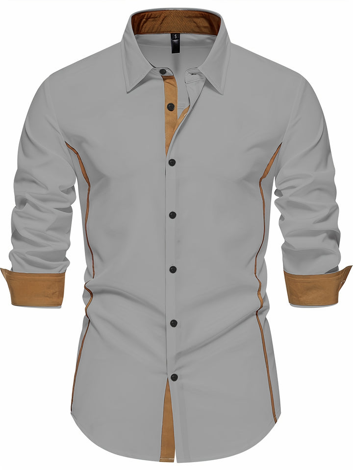 Barrett | Contrast-Trim Slim Fit Shirt