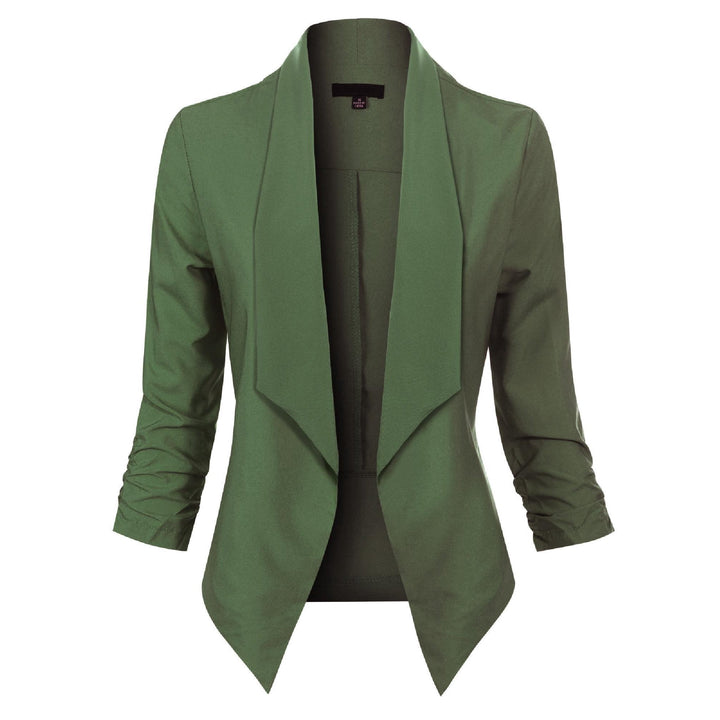 Camilla | Draped Open-Front Blazer
