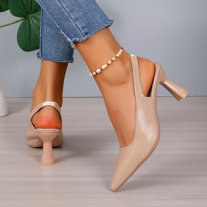 Esther | Refined Pointed Slingback Heels