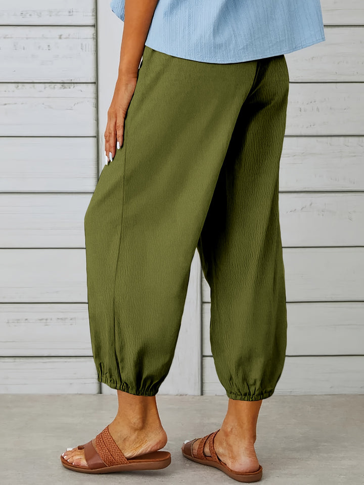 Colleen | Relaxed Drawstring Capris