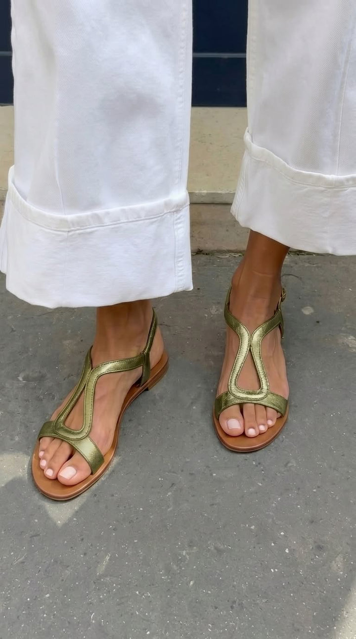 Lucienne | Elegant T-Strap Sandals