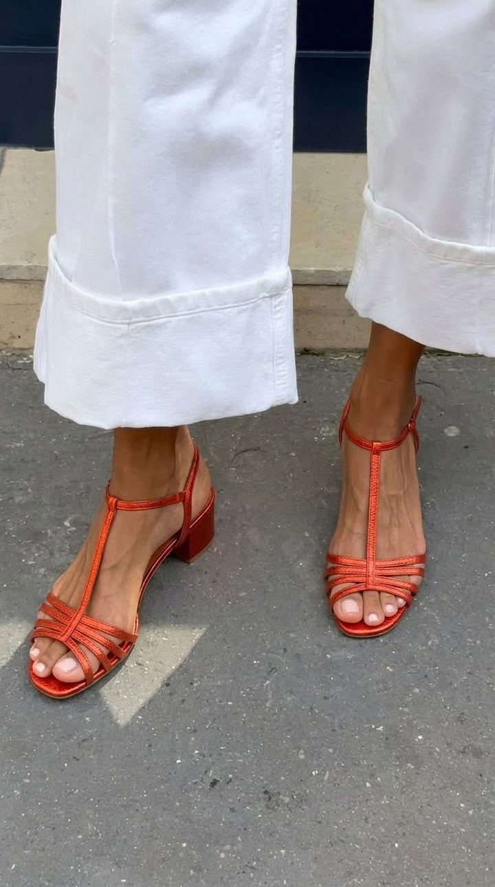 Lucille | Strappy Block-Heel Sandals