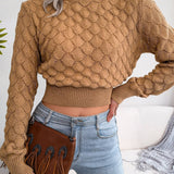 Verona | Textured Cropped Sweater