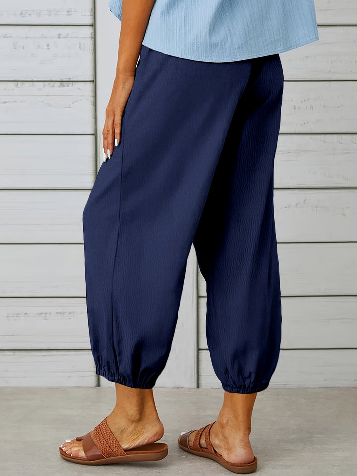 Colleen | Relaxed Drawstring Capris