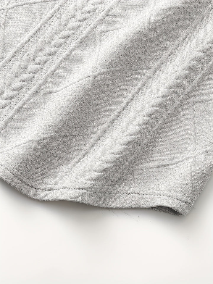 Everard | Textured Crew-Neck Long Sleeve Top
