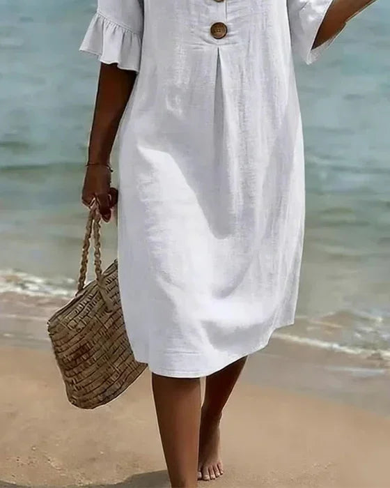 Rosemary | Relaxed Button-Front Dress