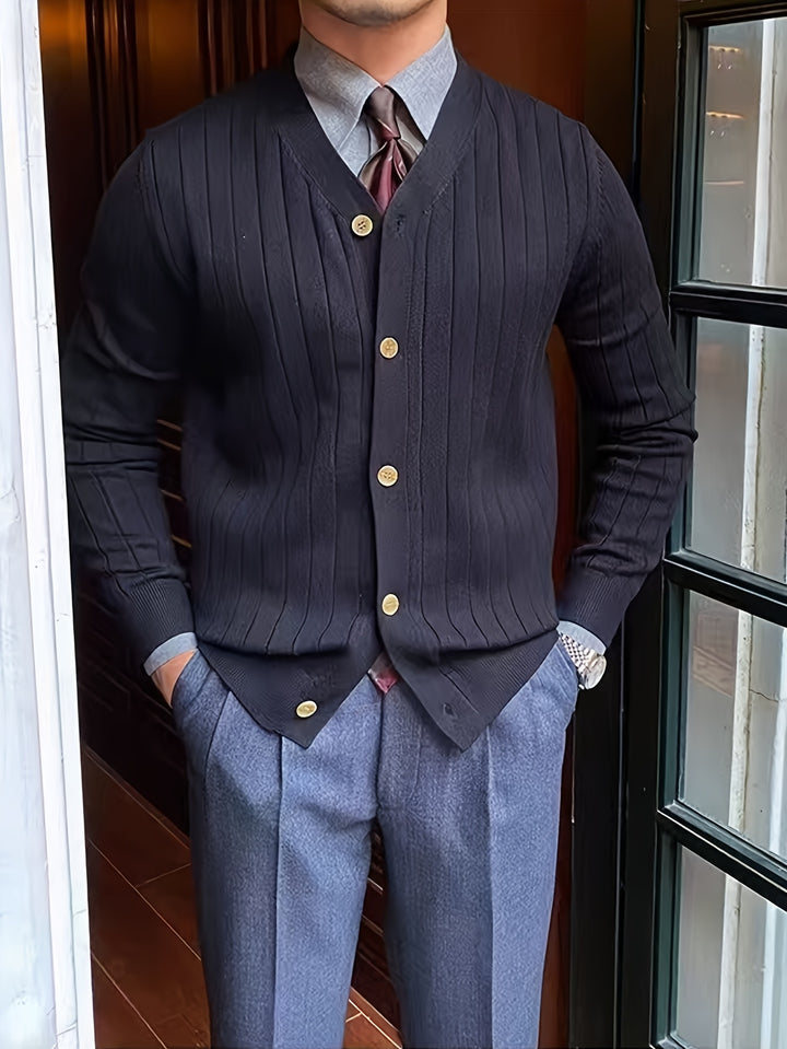 Chester | Ribbed Button-Up Cardigan