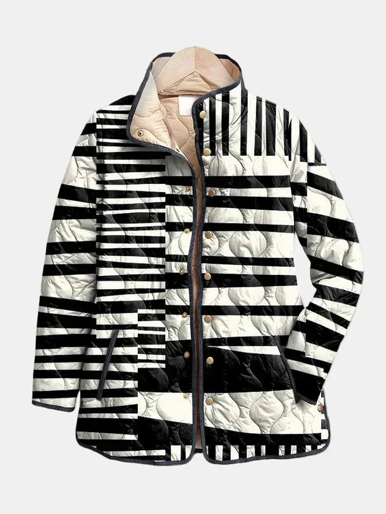 Sterling | Striped Quilted Jacket