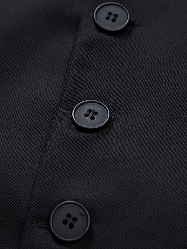 Sebastian | Slant-Button Half-Notch Waistcoat