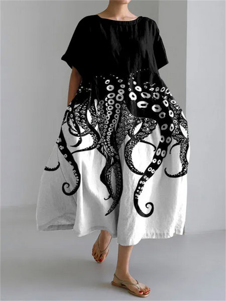 Meriel | Painted Floral Summer Dress