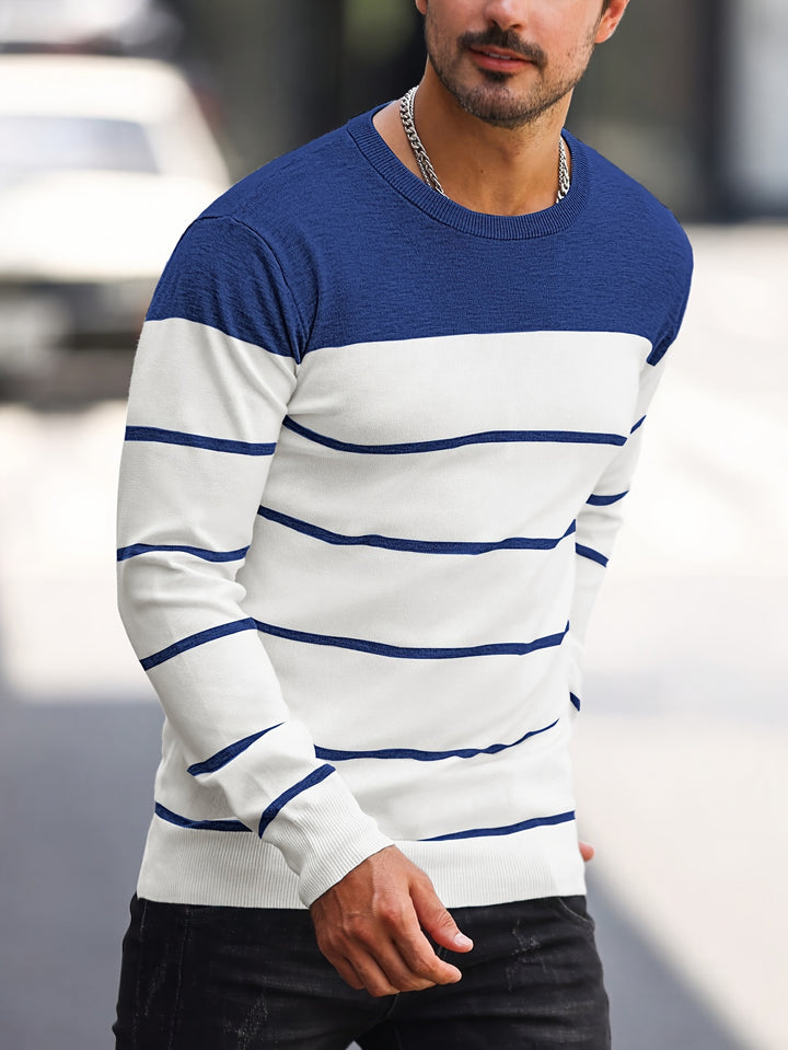 Harrison | Colour-Block Striped Sweater