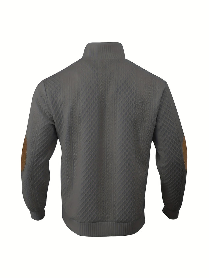 Lorenzo | Textured Stand-Collar Pullover