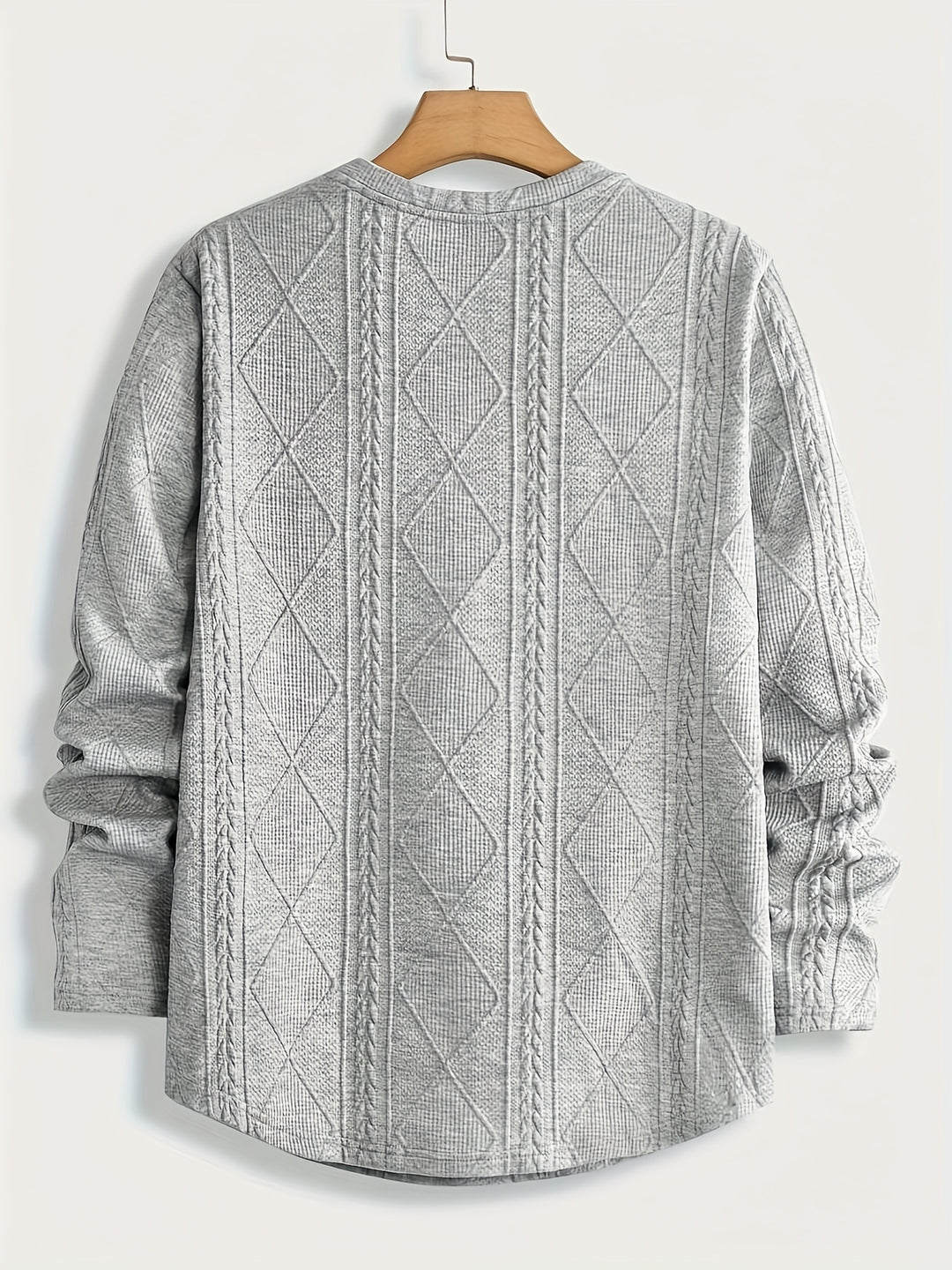 Everard | Textured Crew-Neck Long Sleeve Top