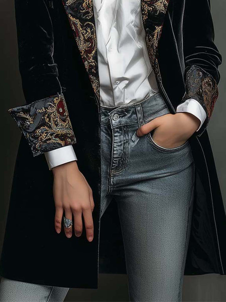 Octavia | Baroque-Trim Tailored Blazer