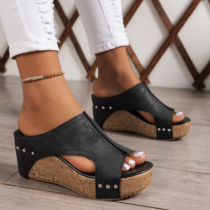Marlow | Retro Platform Wedge Sandals