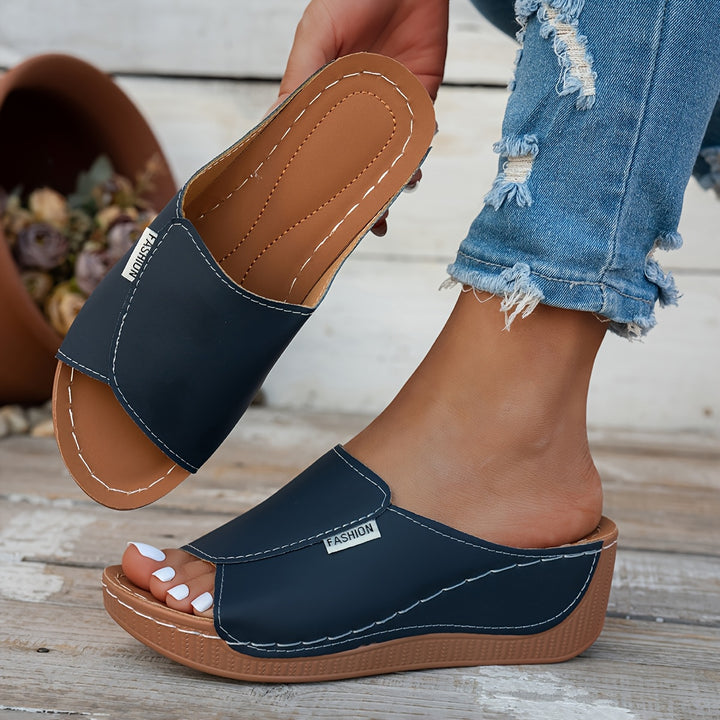Marlena | Comfort Wedge Slide Sandals