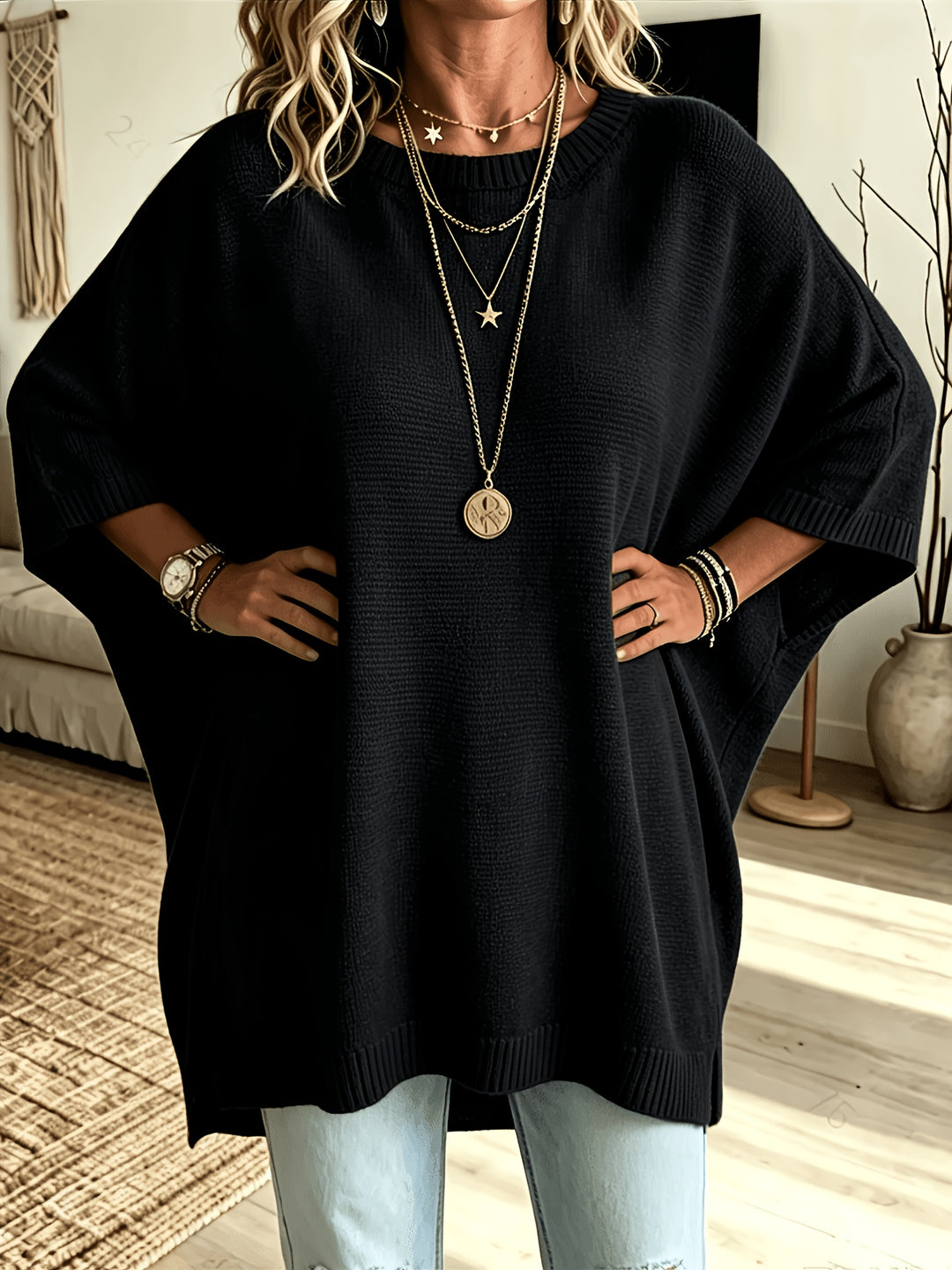 Maura | Relaxed Batwing Sweater