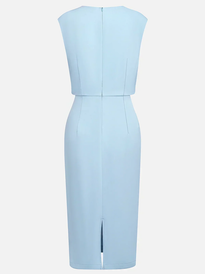 Joanna | Draped Keyhole Dress