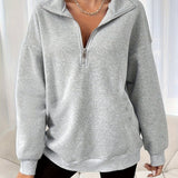 Harper | Relaxed Half-Zip Sweatshirt