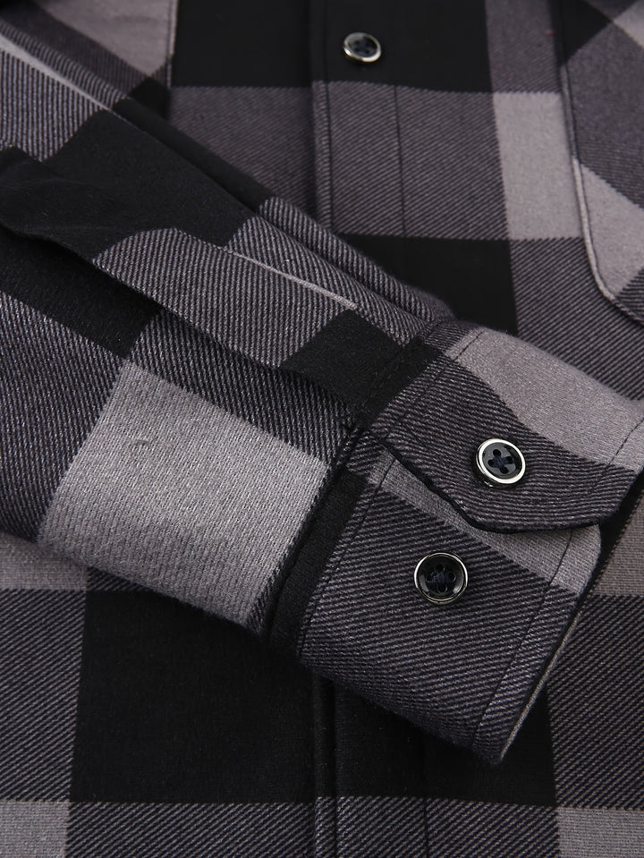 Reuben | Hooded Checked Shirt Jacket