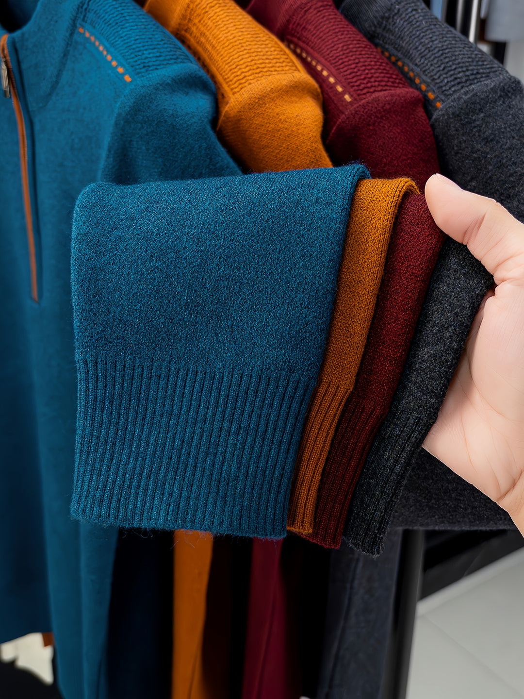 Conrad | Zip-Neck Knit Jumper