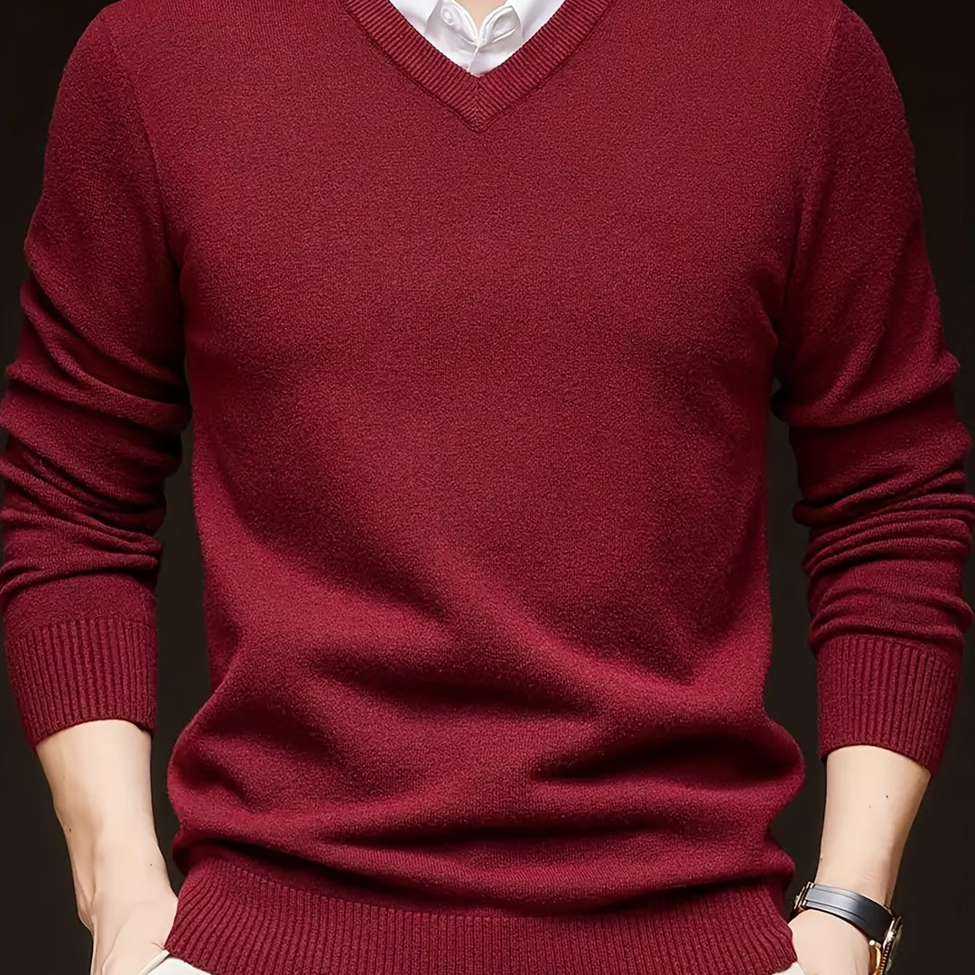 Lincoln | Refined V-Neck Jumper