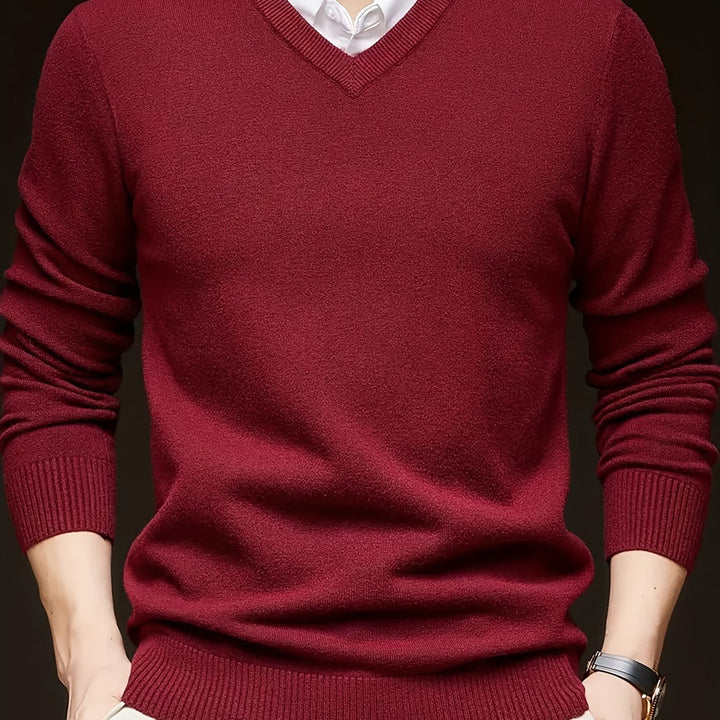 Lincoln | Refined V-Neck Jumper