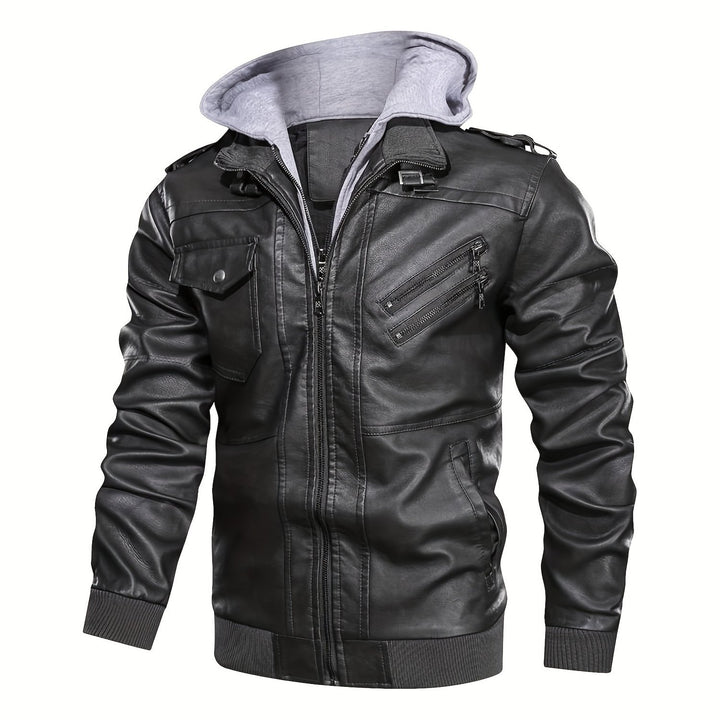 Grayson | Hooded Moto Jacket