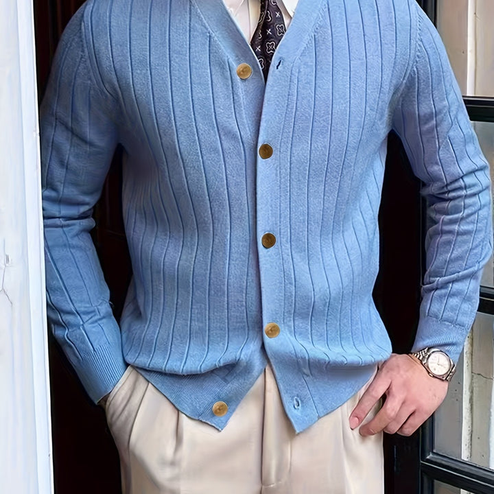 Chester | Ribbed Button-Up Cardigan