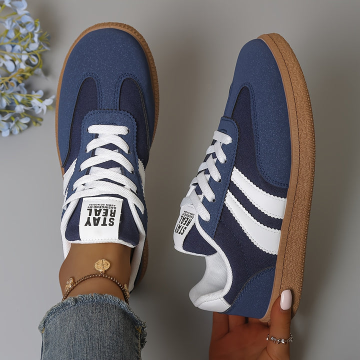 Noreen | Classic Striped Sneakers