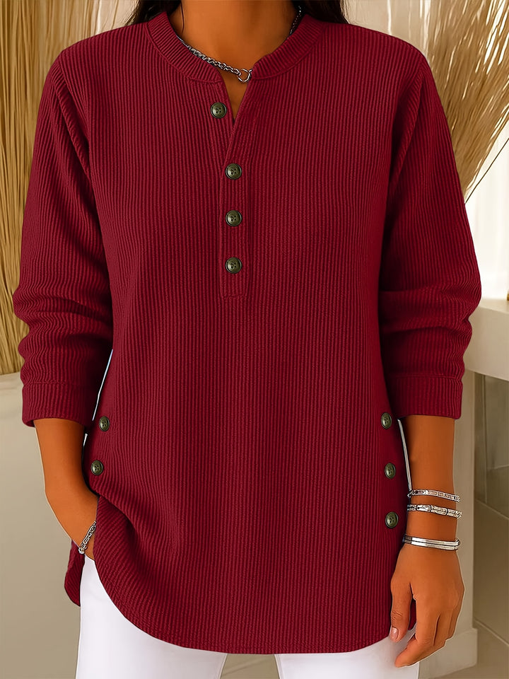 Corinne | Relaxed Button-Detail Top