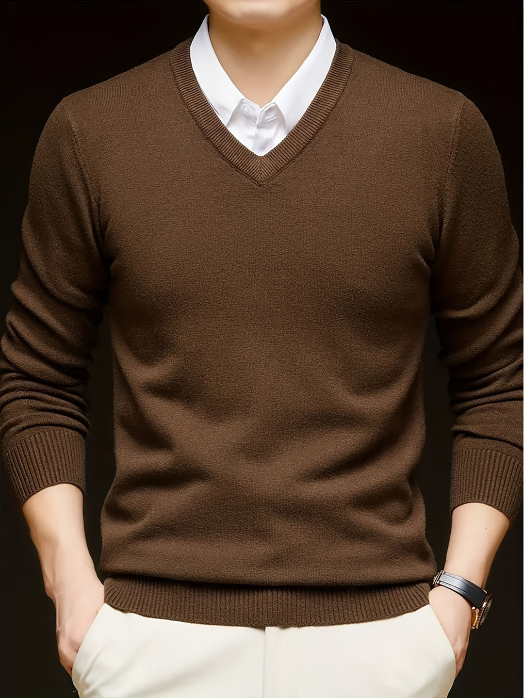 Lincoln | Refined V-Neck Jumper