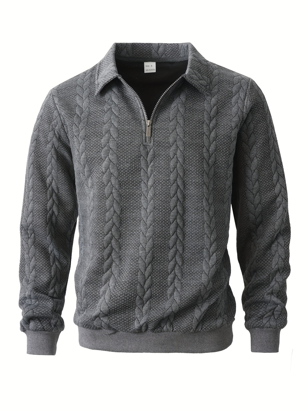 Harvey | Textured Half-Zip Pullover