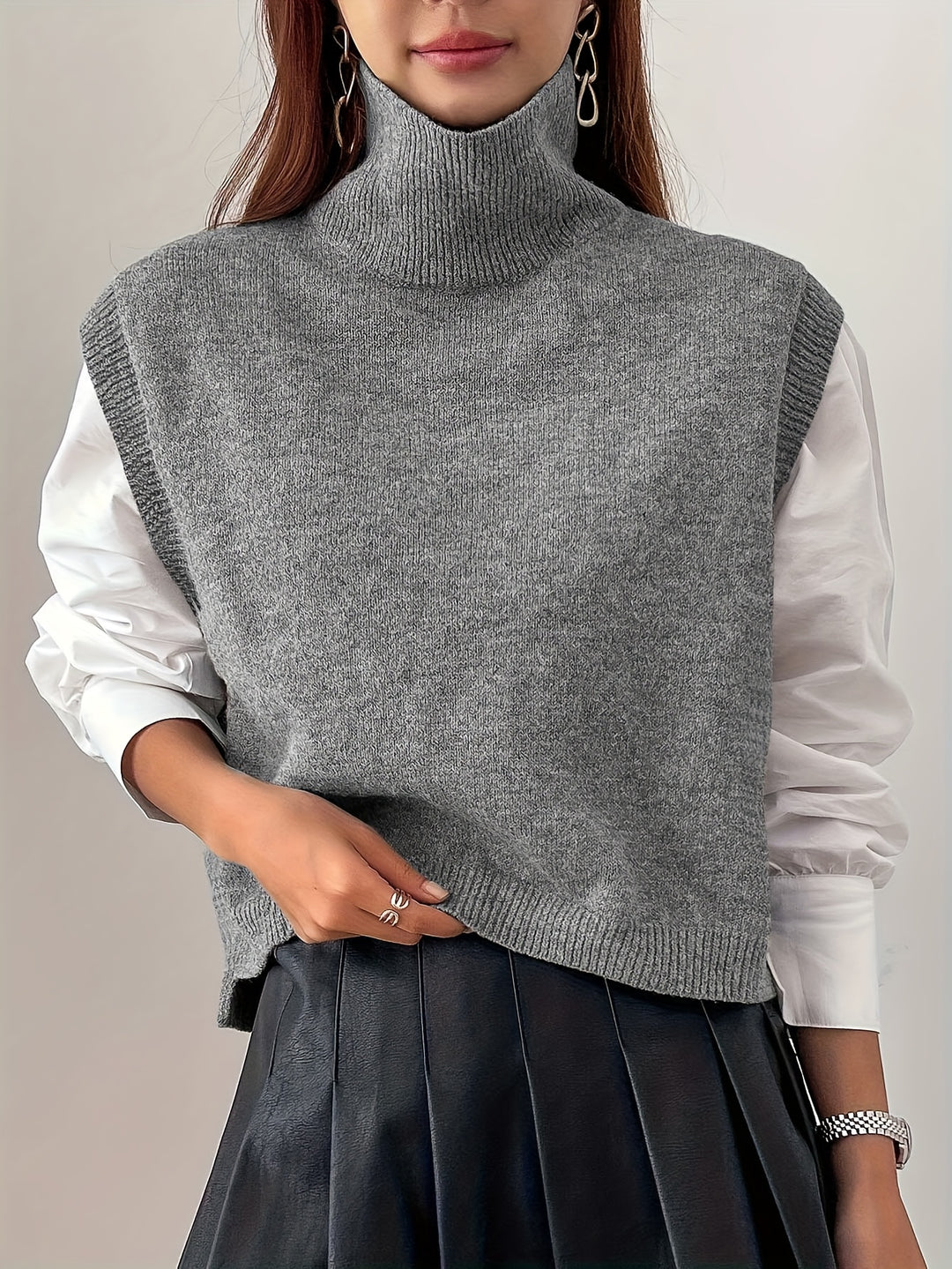 Eloora | High-Neck Sweater Vest