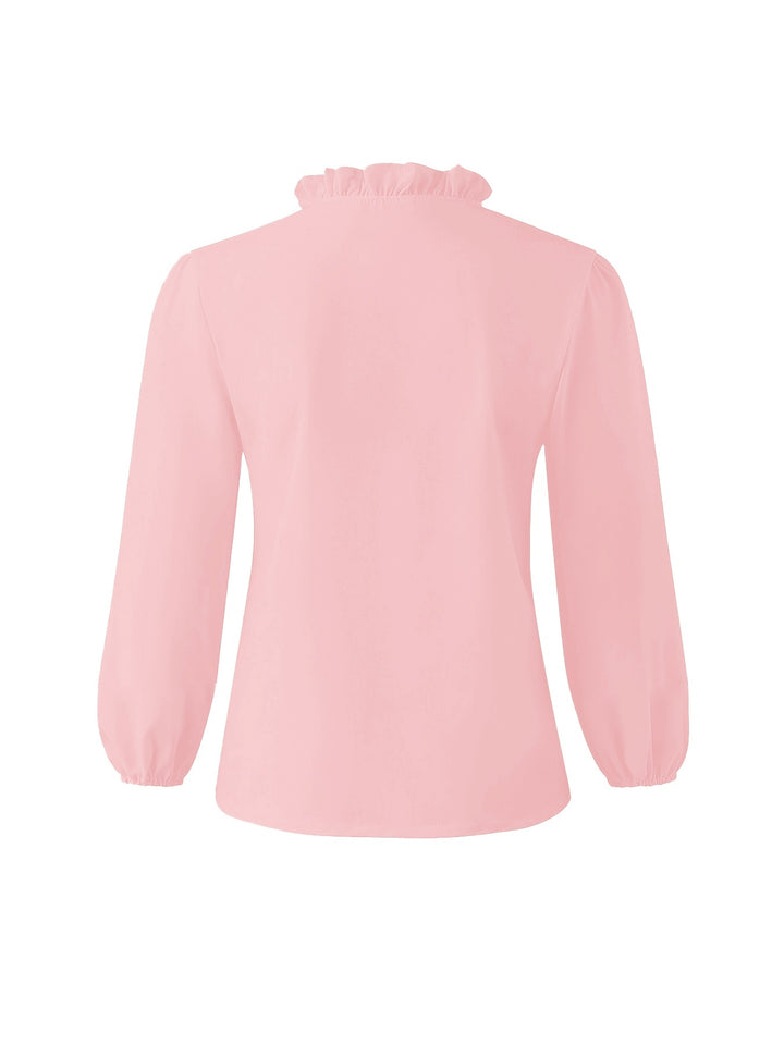 Genevieve | Ruffled V-Neck Blouse
