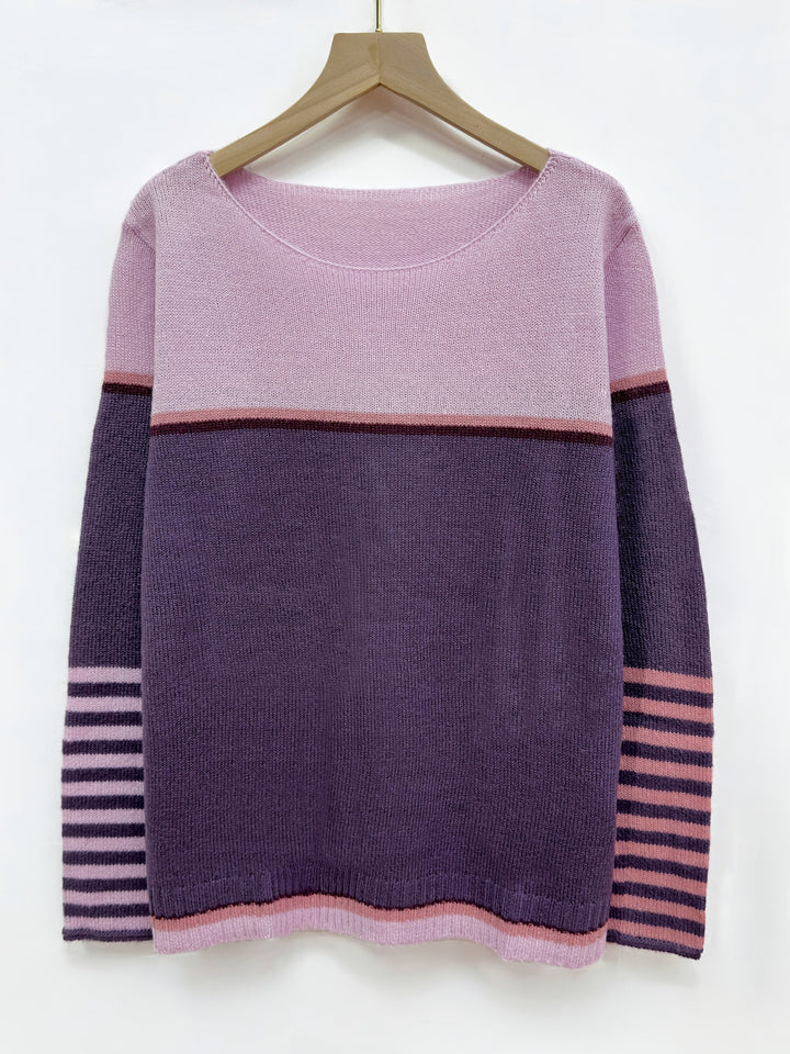 Marion | Colour-Block Long Sleeve Jumper