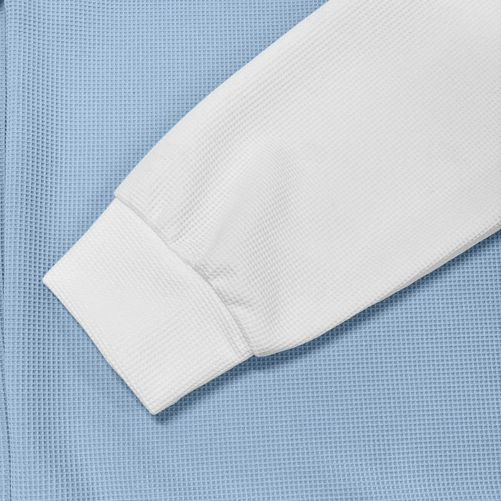 Preston | Textured Quarter-Zip Polo Shirt