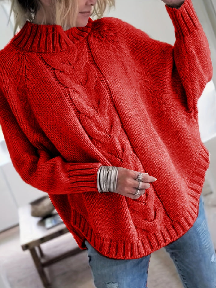 Gretchen | Cable-Knit High-Neck Sweater
