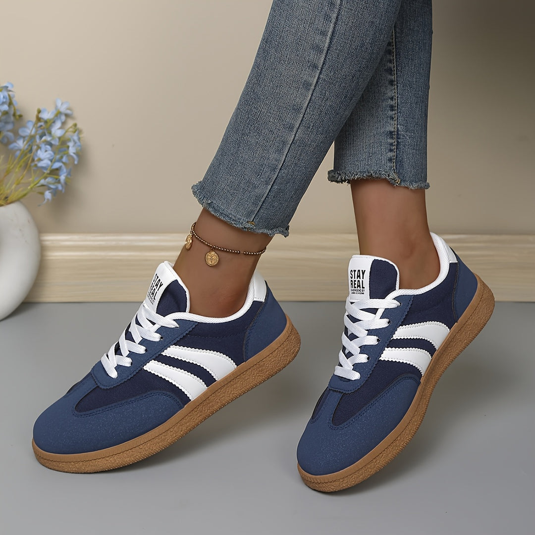 Noreen | Classic Striped Sneakers