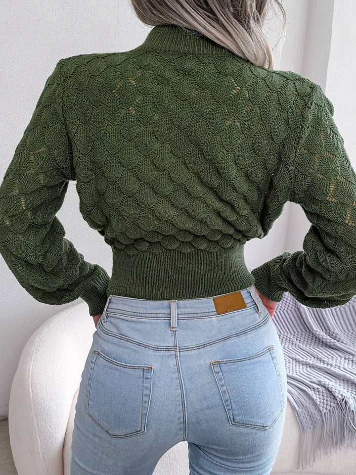 Verona | Textured Cropped Sweater