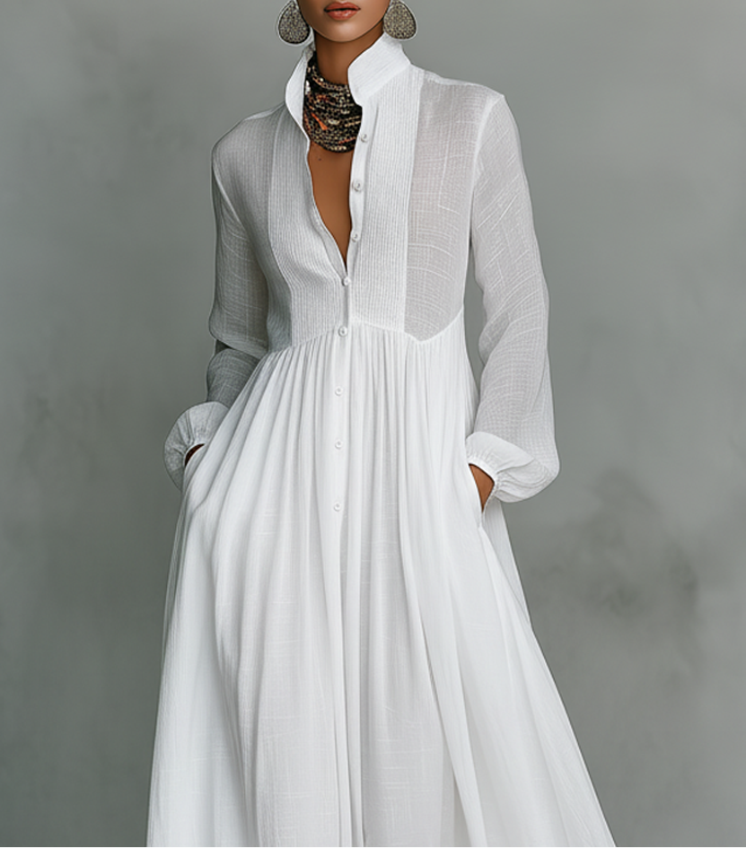 Cosette | Flowing Minimalist Maxi Dress