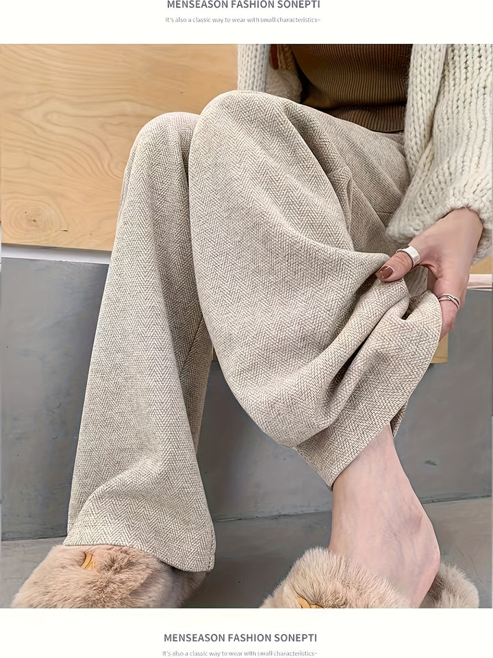 Greta | Tailored High-Waisted Wide-Leg Trousers