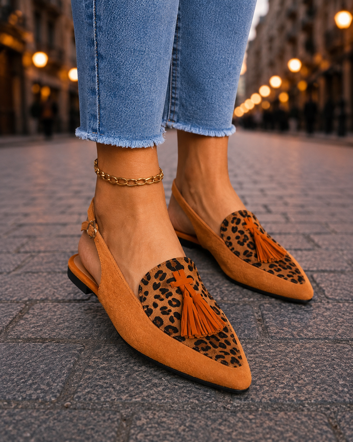 Caroline | Pointed Tassel Flats