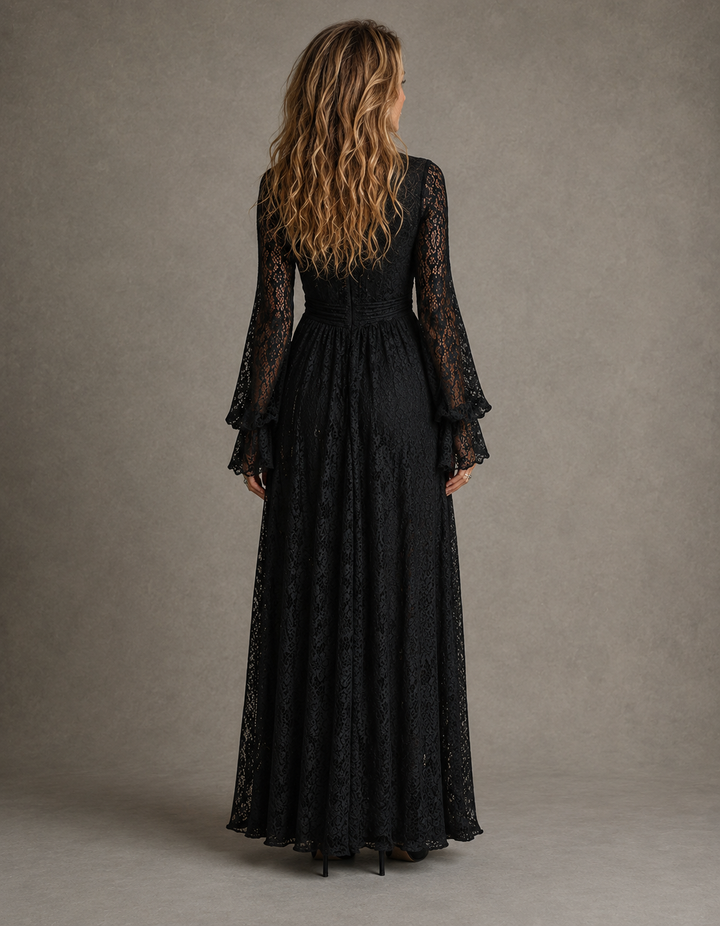 Anneliese | Plunging V-Neck Maxi Dress