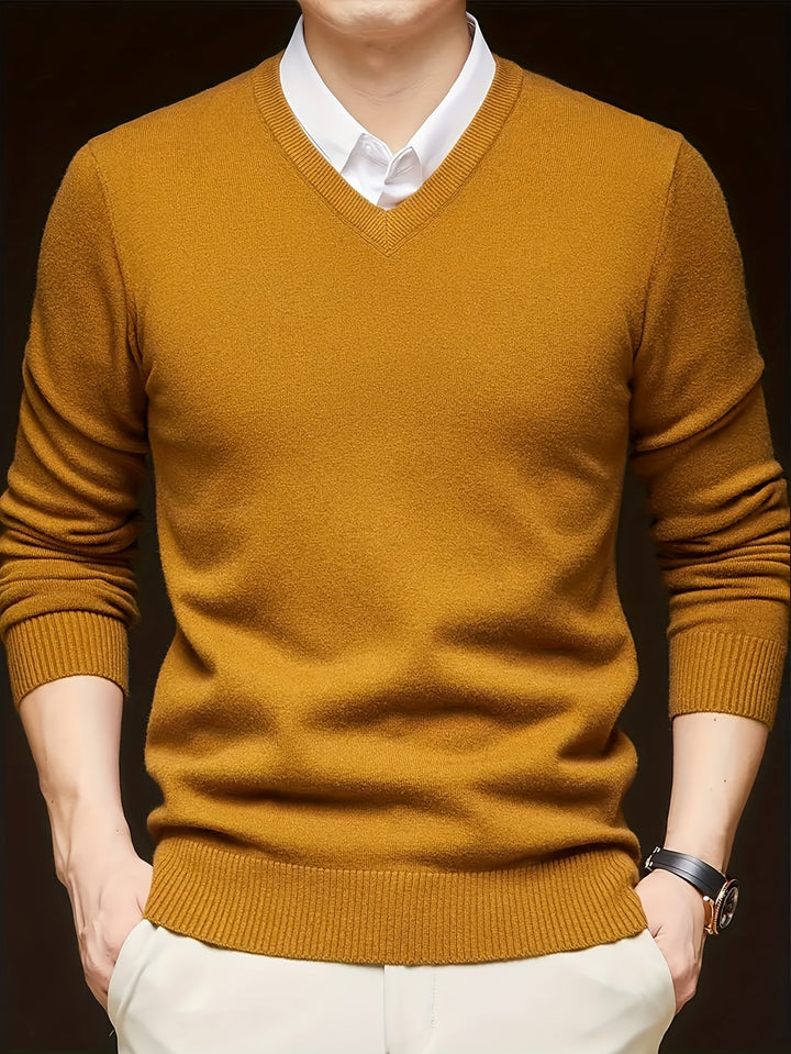 Lincoln | Refined V-Neck Jumper