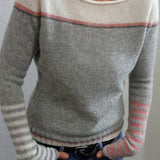 Marion | Colour-Block Long Sleeve Jumper