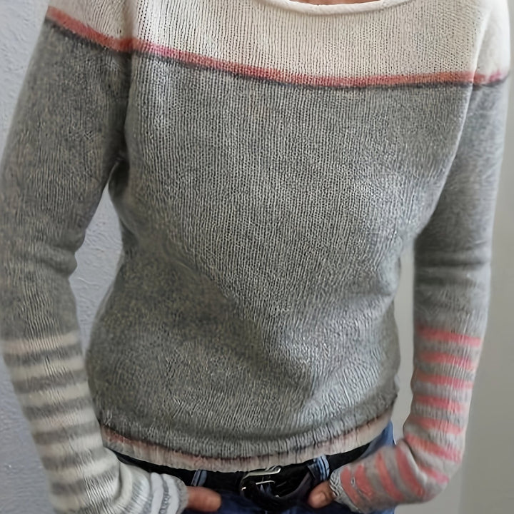 Marion | Colour-Block Long Sleeve Jumper