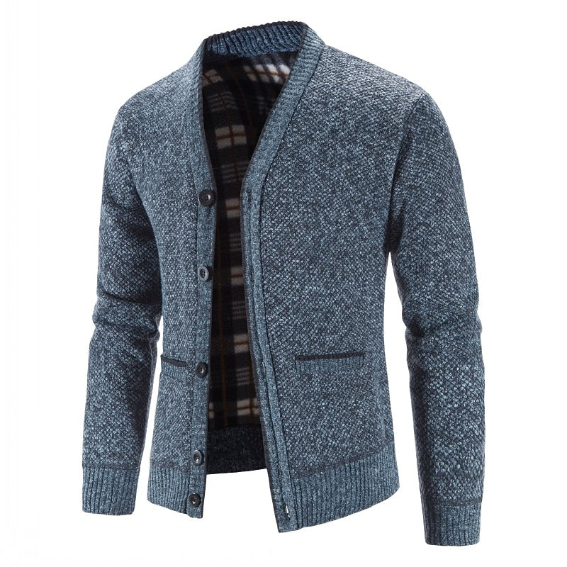 Miles | Refined V-Neck Button Cardigan