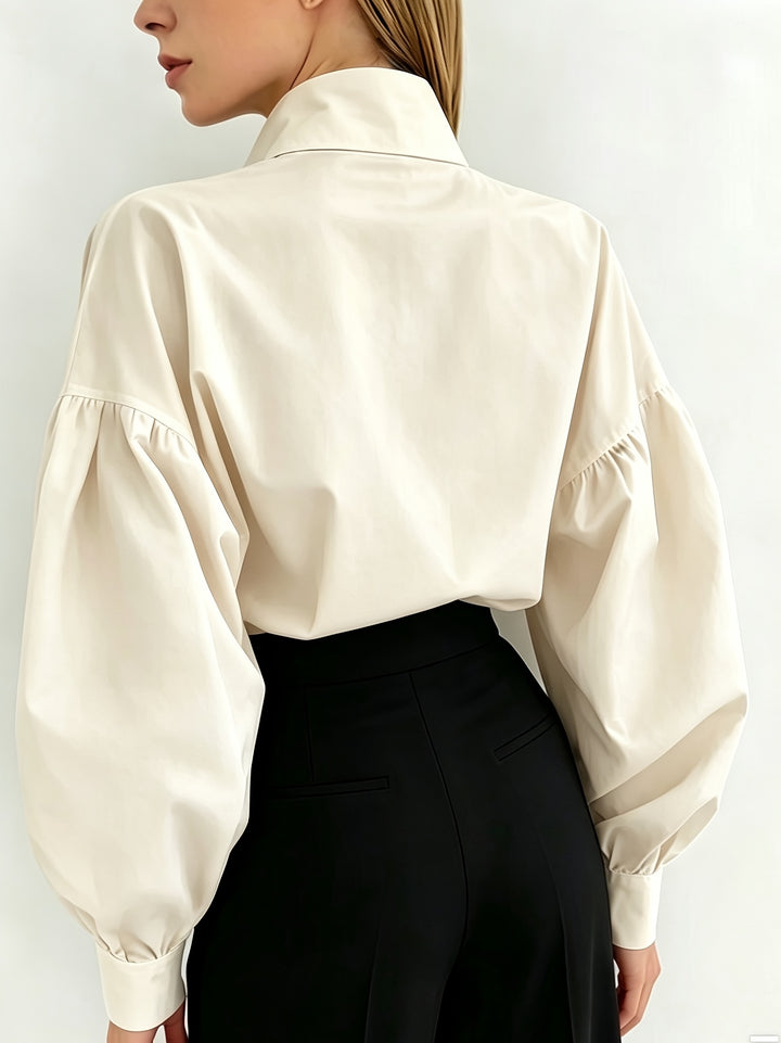 Audrey | Statement Lapel Blouse