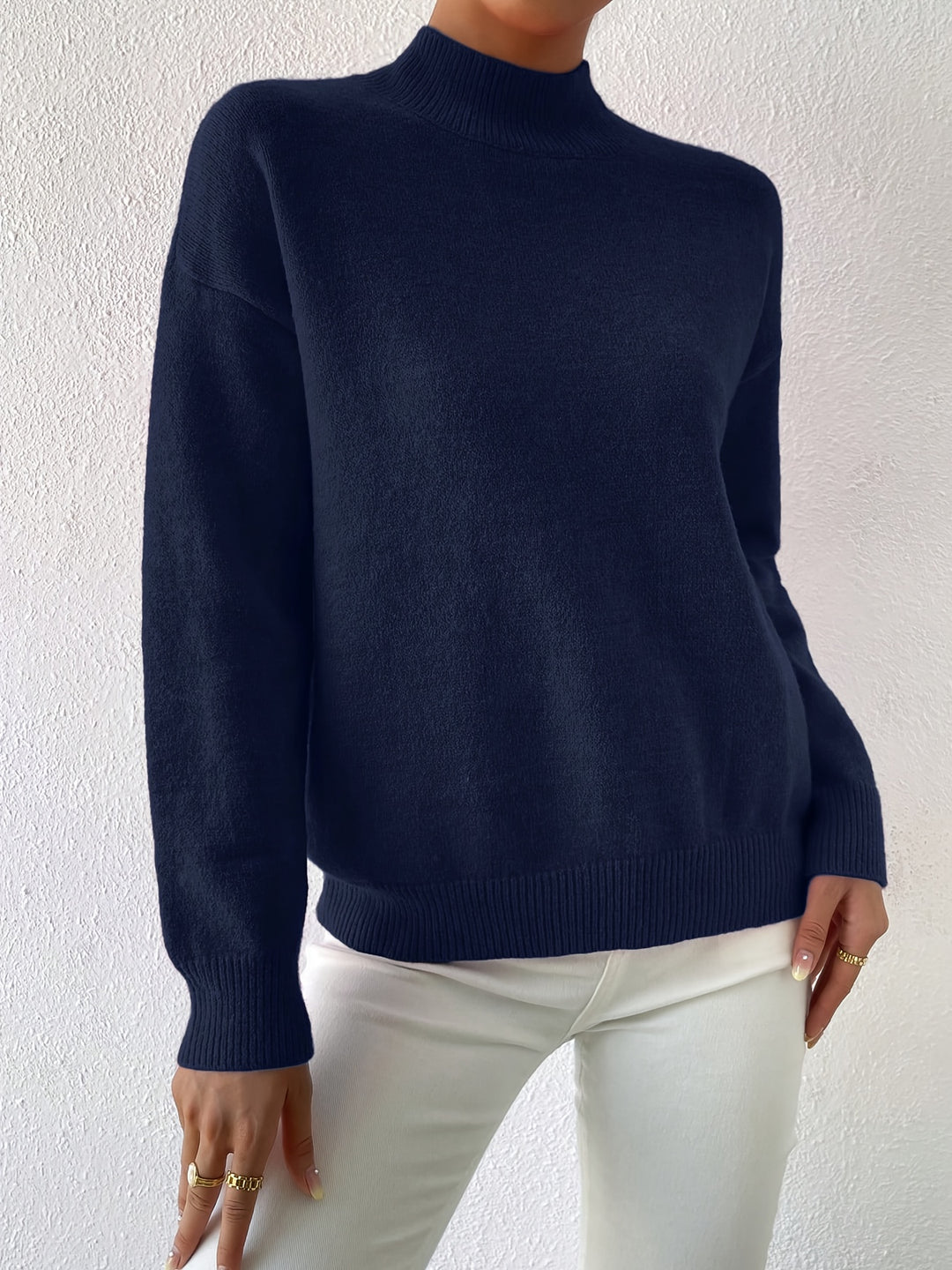 Sloane | Relaxed Mock Neck Jumper